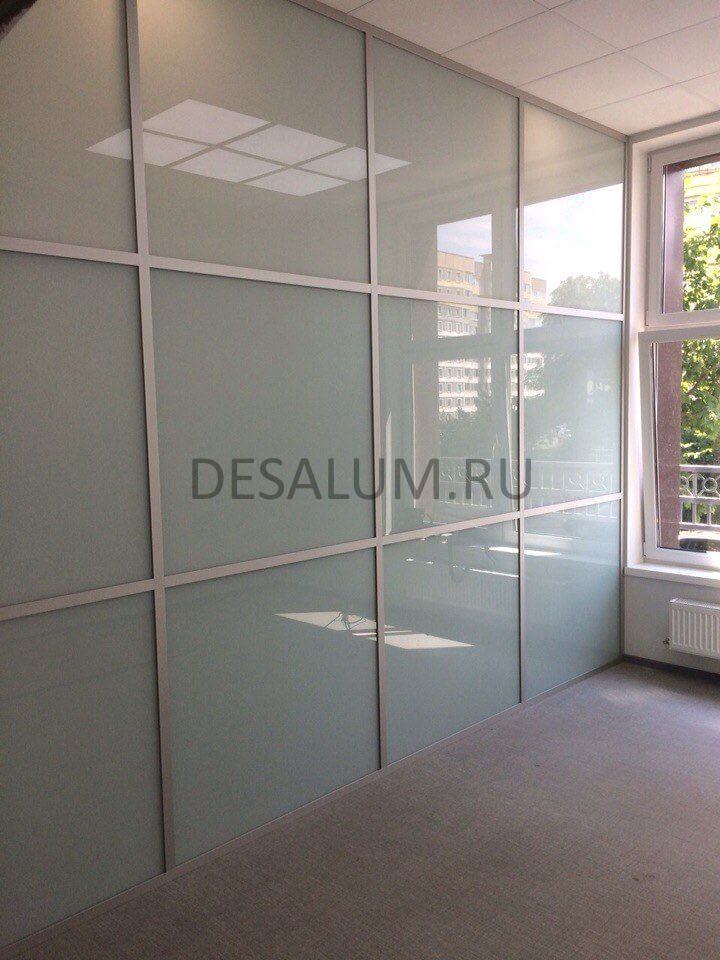 Офисные перегородки из матового стекла desalum