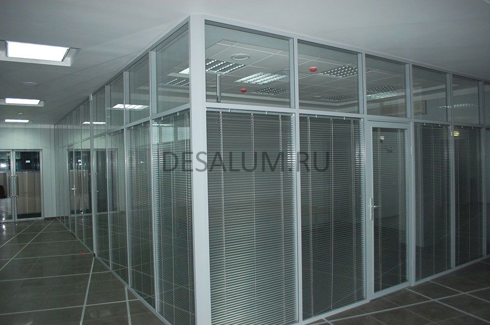 Алюминиевые офисные перегородки desalum