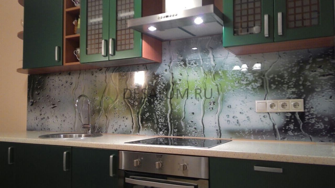 стеновые стеклянные панели для кухни desalum